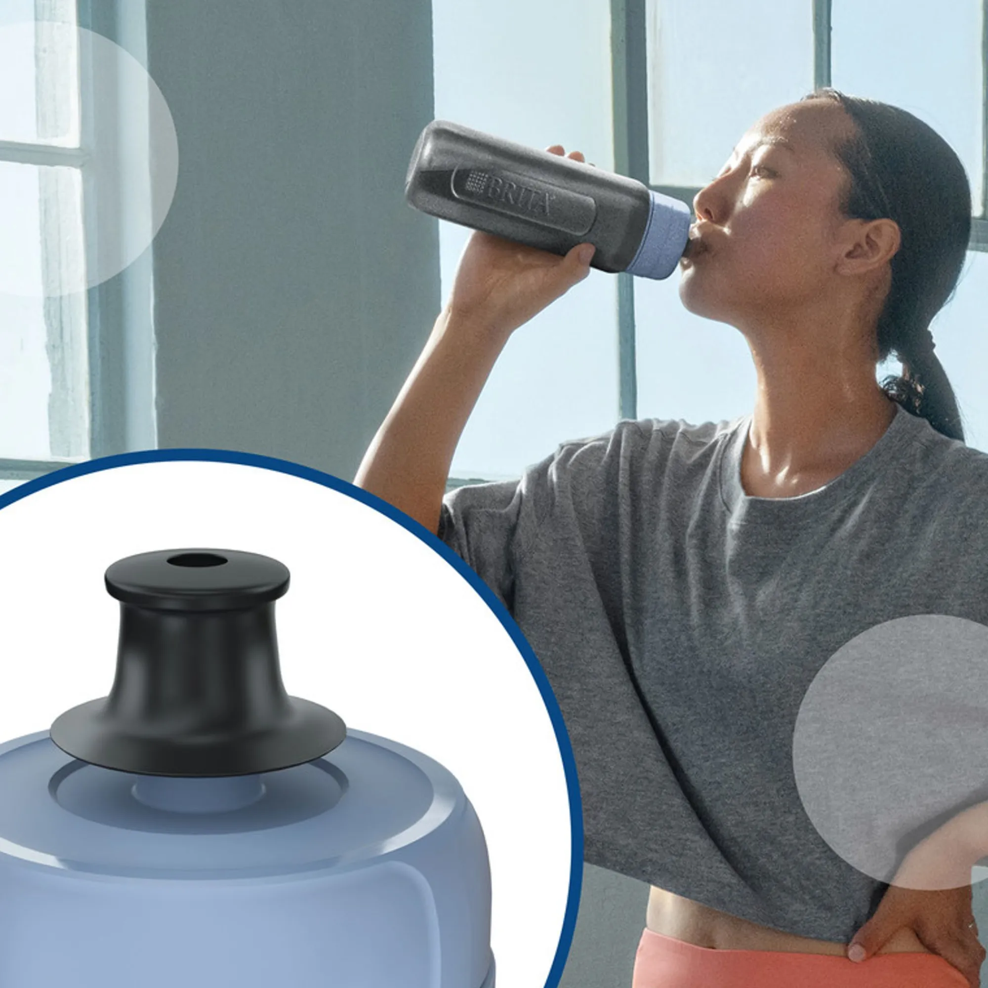 Hot Brita Wasserfilter-Flasche Active Wasserfilter