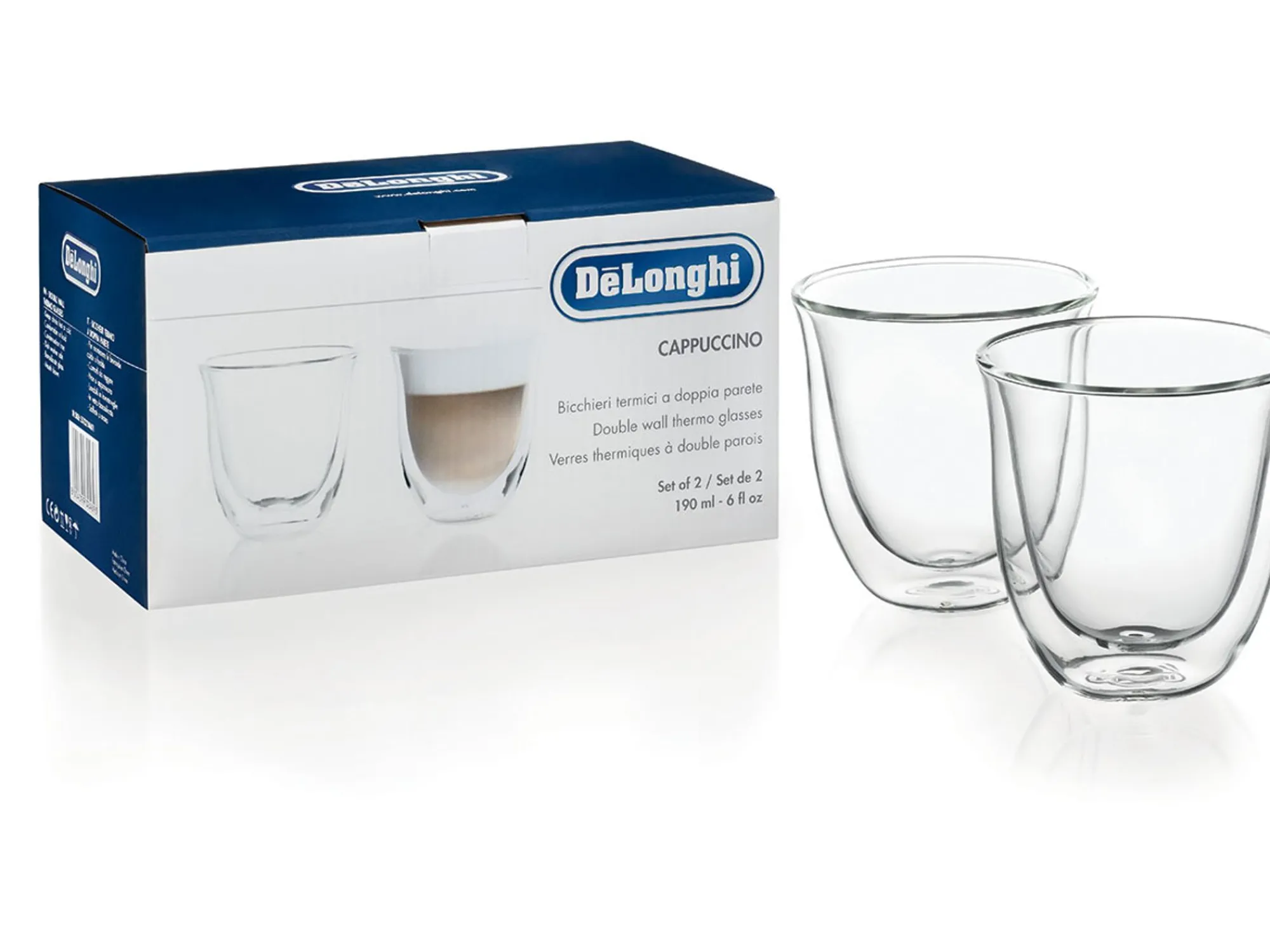 Sale DeLonghi Cappuccinogläser 2er Set Geschirr