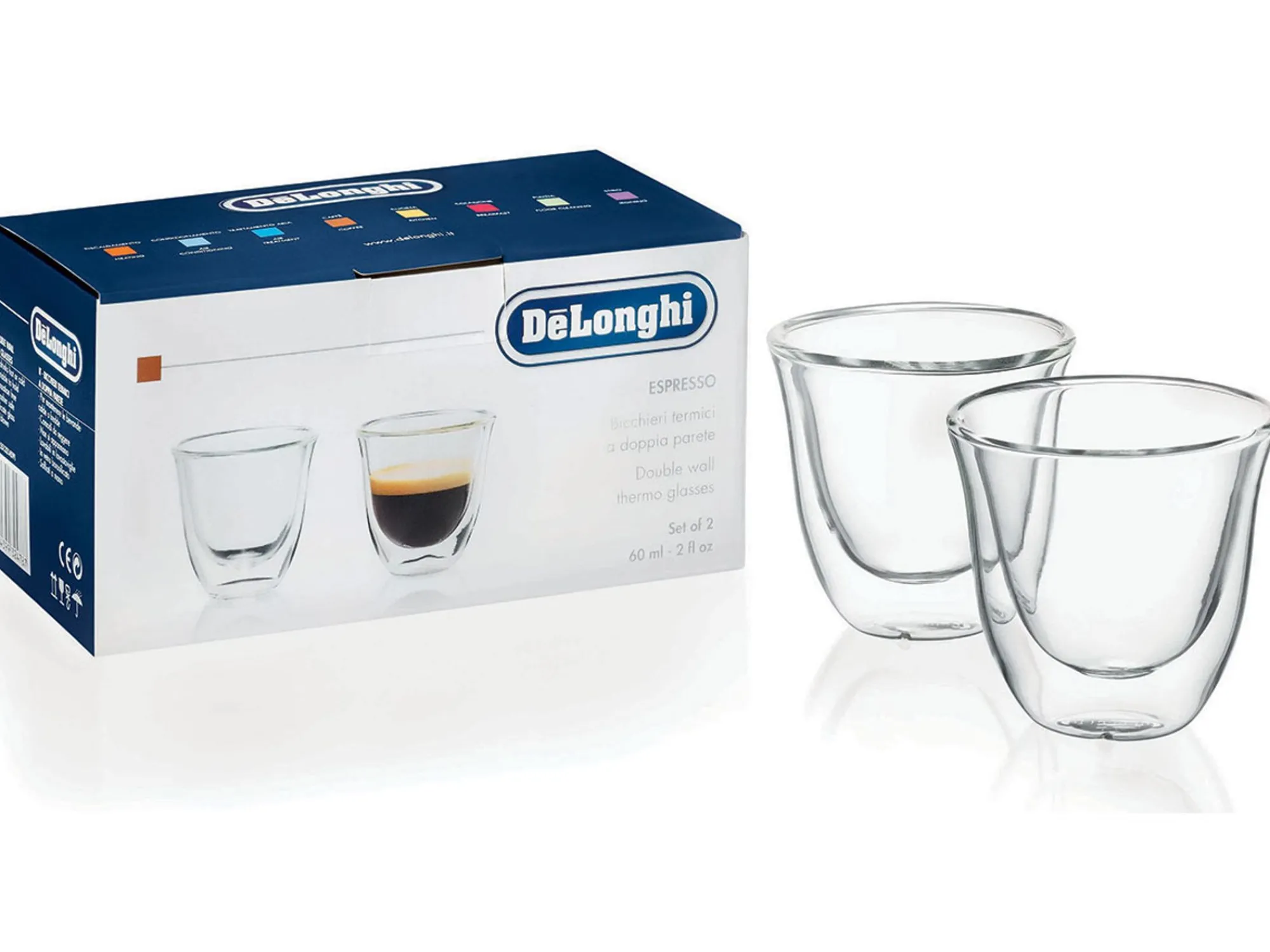 New DeLonghi Espressogläser 2er Set Geschenkideen | Geschirr