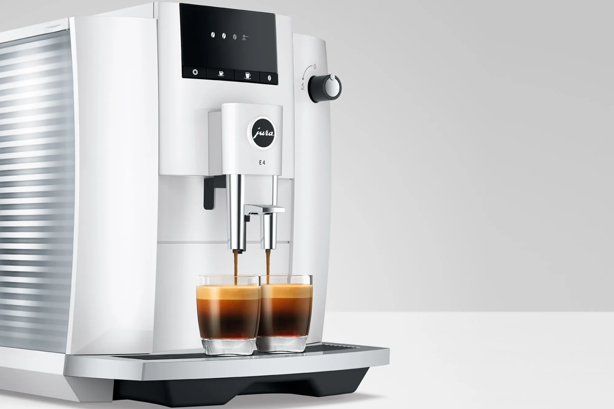 Store JURA E4 Piano White (SA) Kaffeevollautomaten