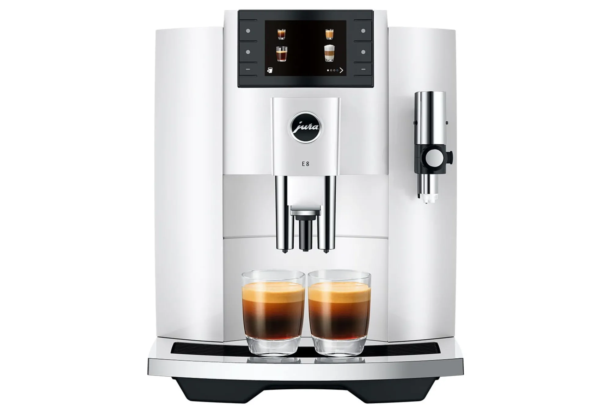 Sale JURA E8 PIANO WHITE (SC) Kaffeevollautomaten