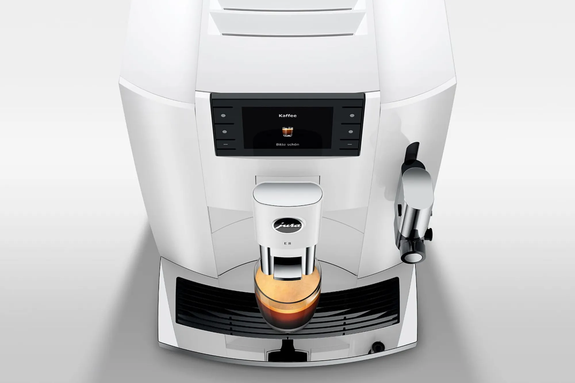 Sale JURA E8 PIANO WHITE (SC) Kaffeevollautomaten