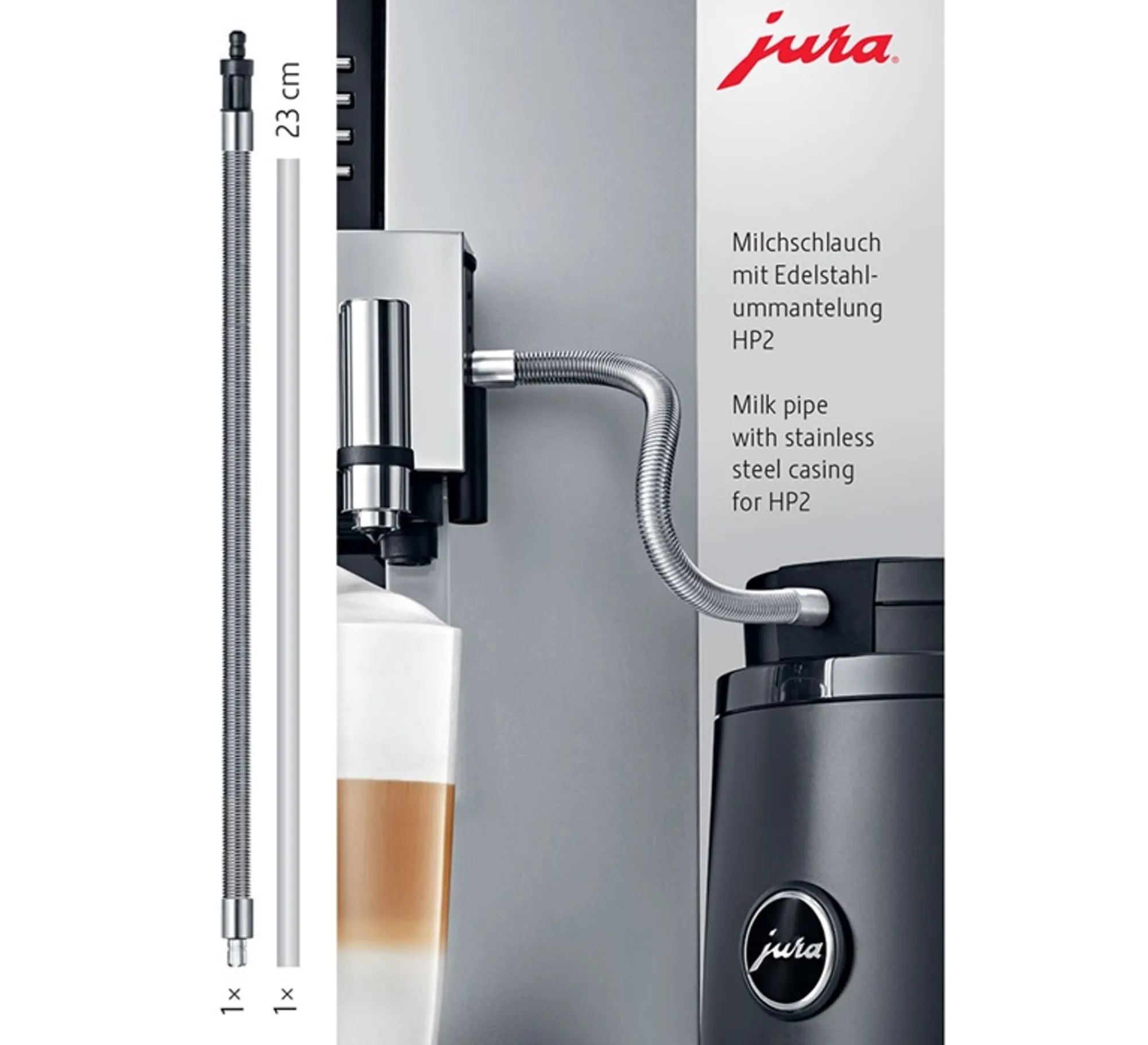 Cheap JURA Milchschlauch mit Edelstahlummantelung HP2 Ersatzteile | Vollautomaten & Mehr