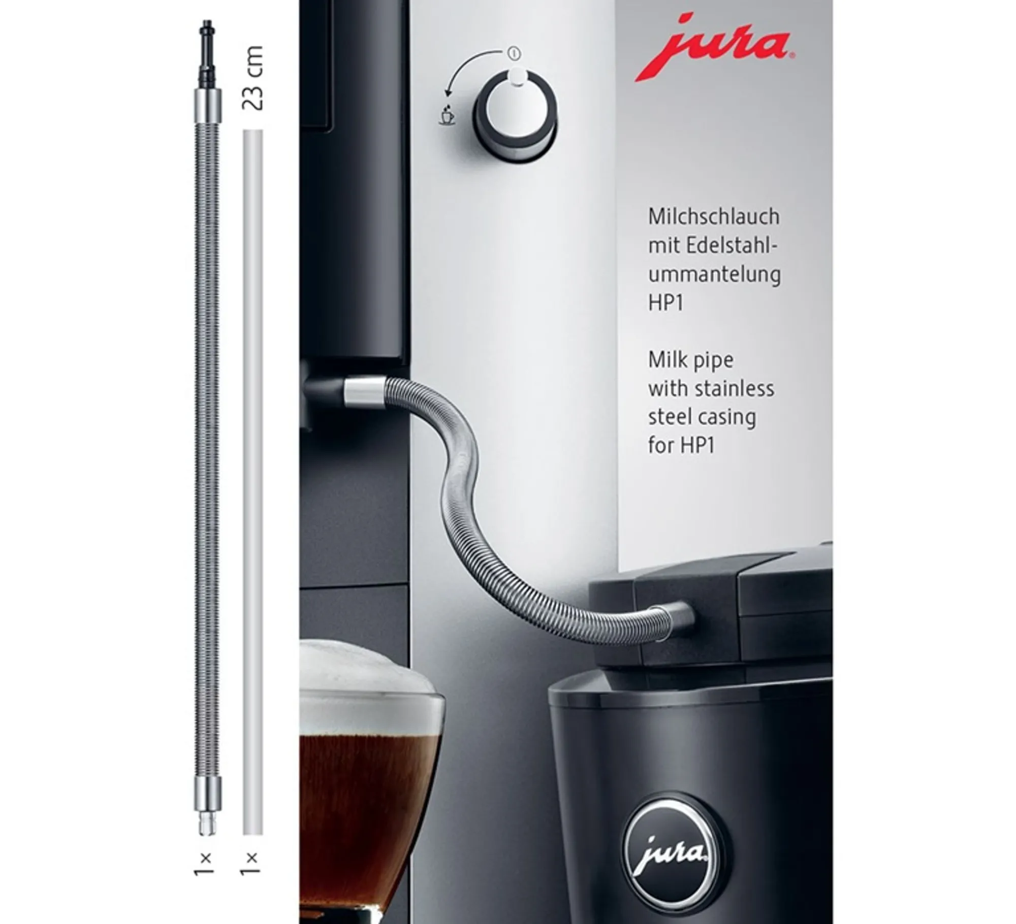 Flash Sale JURA Milchschlauch mit Edelstahlummantelung HP1 Ersatzteile | Vollautomaten & Mehr