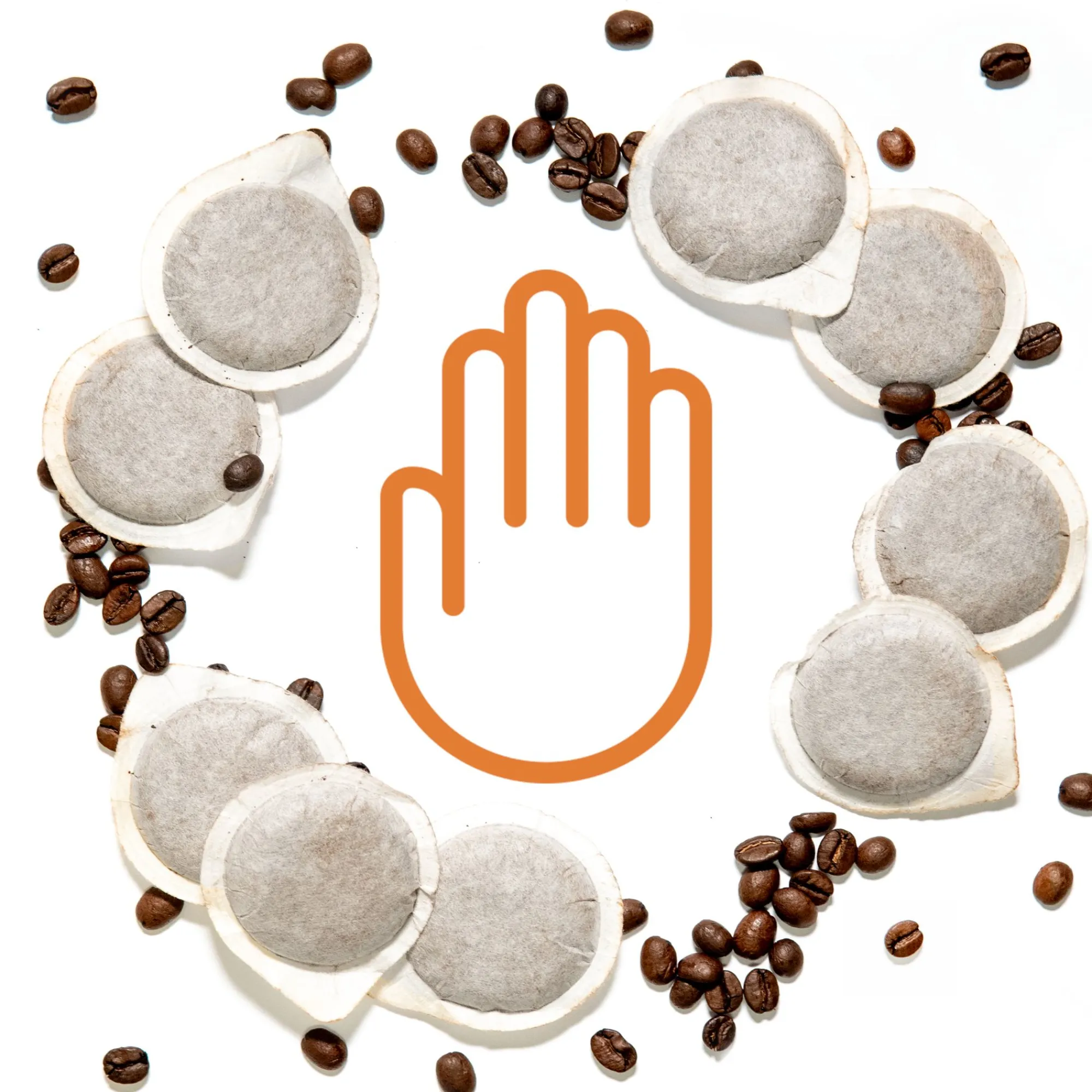 Hot "STOP COFFEE-PADS WASTE" - Paket Kaffeepads