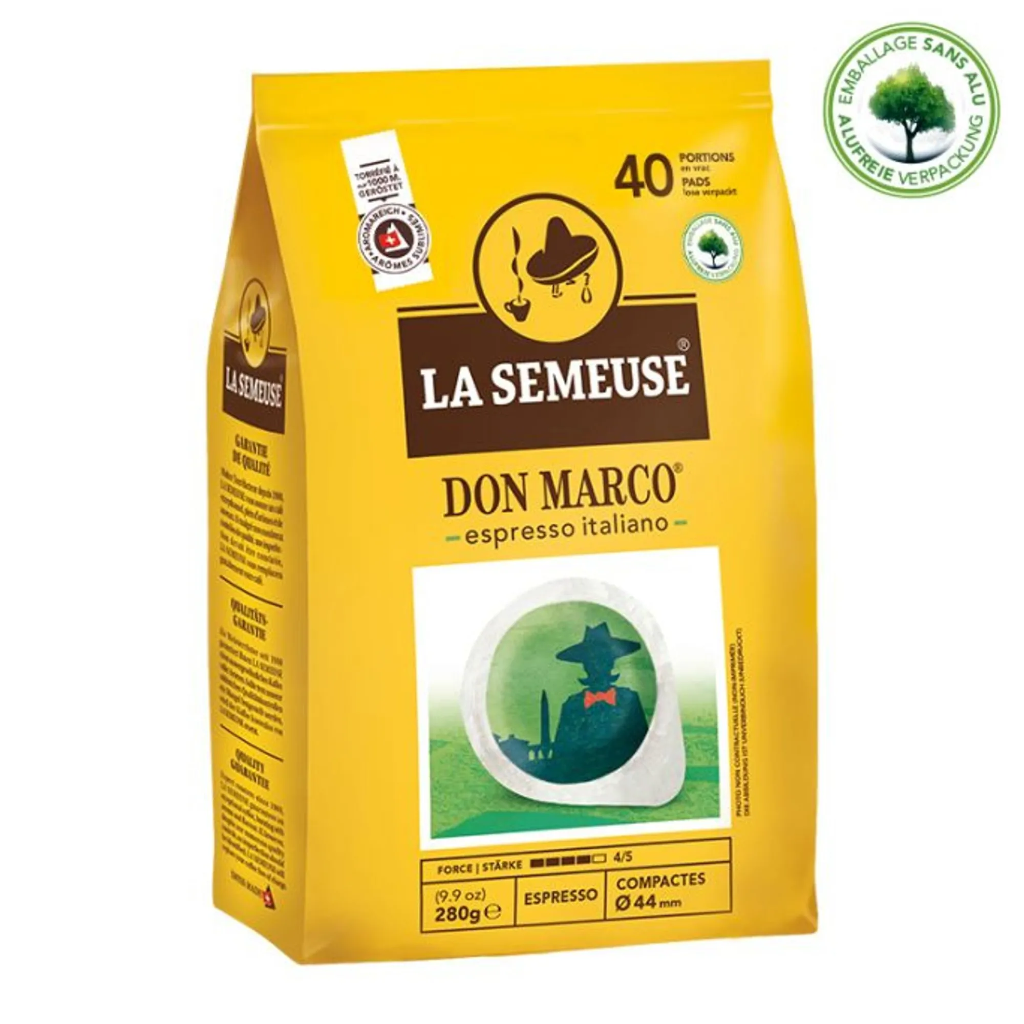 Outlet LA SEMEUSE Don Marco | 40 Portionen lose | 44mm Kaffeepads