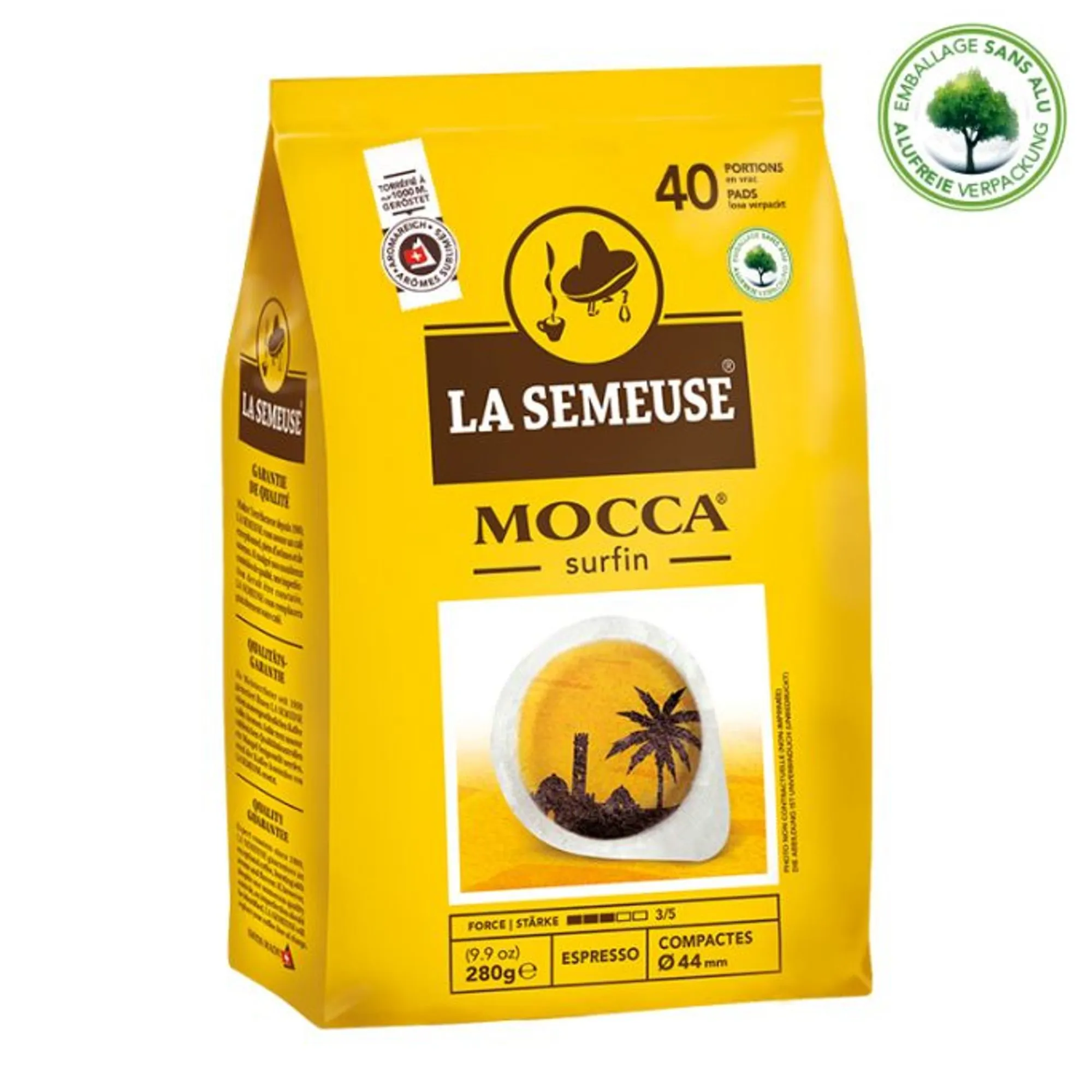 Clearance LA SEMEUSE MOCCA surfin | 40 Portionen lose | 44mm Kaffeepads