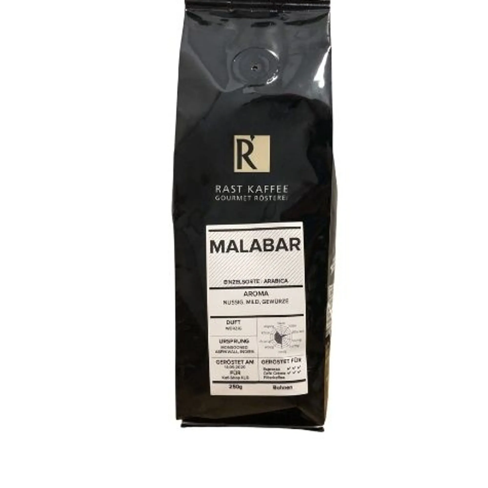 Best Sale Rast Kaffee Malabar 250g Kaffeebohnen