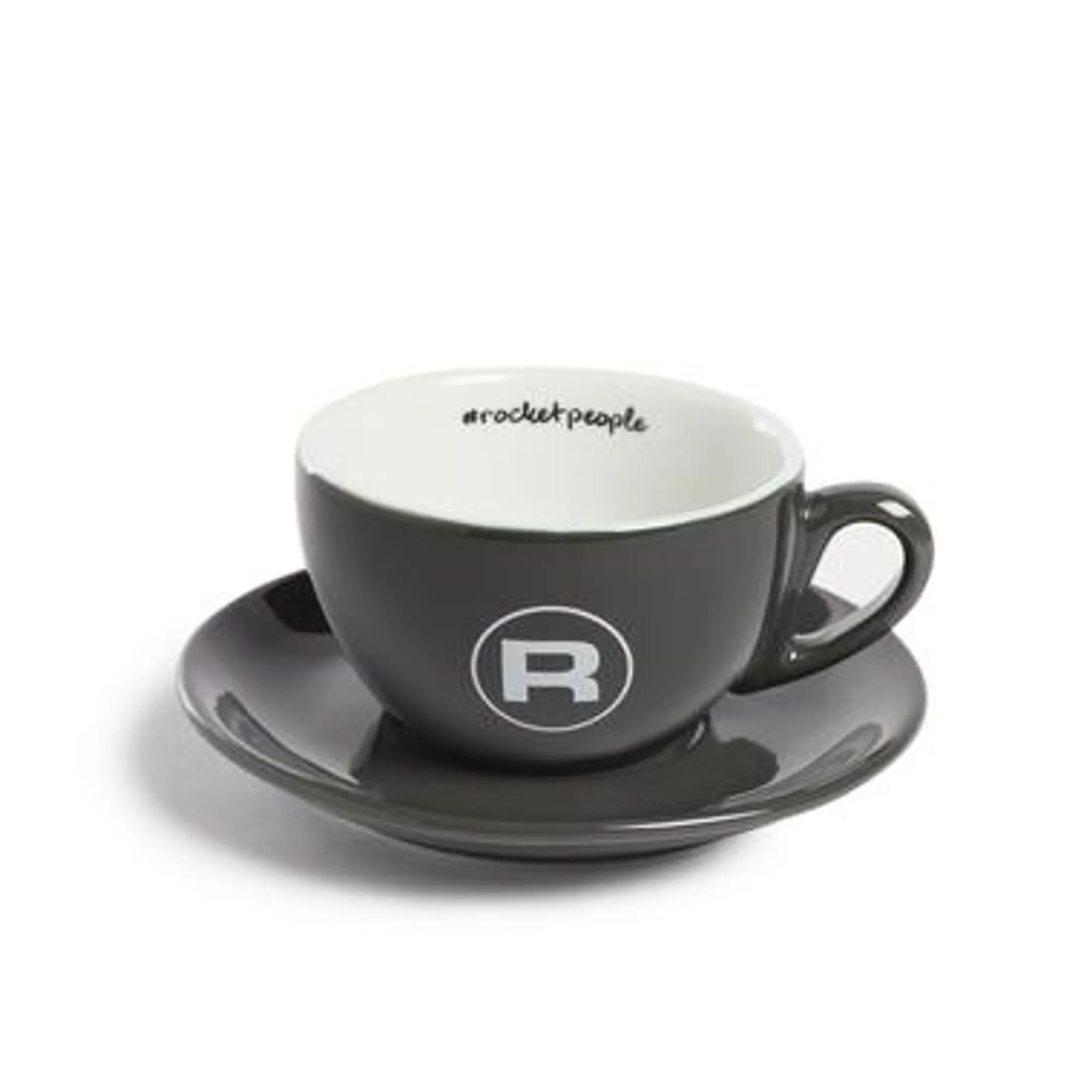 Discount Rocket Tassenset "Cappuccino #Rocketpeople" Geschirr